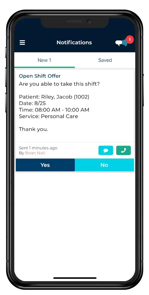 Using the Notifyd app to send helpful and efficient messages